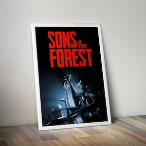 Söhne des Waldes Poster | Gaming Poster | Poster Wald | Videospiel Poster | Poster Prints | Wanddekor Poster | Gaming-Geschenke