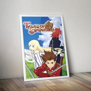 Tales of Symphonia Poster | Gaming Posters | Tales of Symphonia Prints | Video Game Posters | Lloyd Irving Poster | Wall Decor Posters