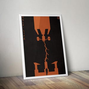 Half-Life Poster | Gaming Poster |  Half Life Prints | Video Game Posters | Gordon Freeman Poster | Wall Deocr Posters | Large Poster Prints