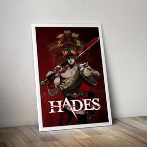 Hades Poster | Hades Prints | Zagreus Poster | Video Game Posters | Gaming Posters | Video Game Prints | Gaming Gifts | Wall Decor Posters
