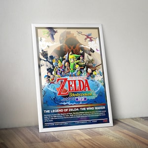 ゼルダの伝説 風のタクト 18 x 24 インチ ビデオゲーム ポスター