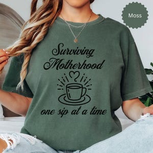 Surviving Motherhood Coffee T-Shirt: Funny Mom Gift
