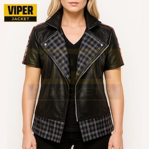 Yozora Inspired Leather Cosplay Jacket, Black Kingdom Cosplay Costume, Ideal Gift for Fans