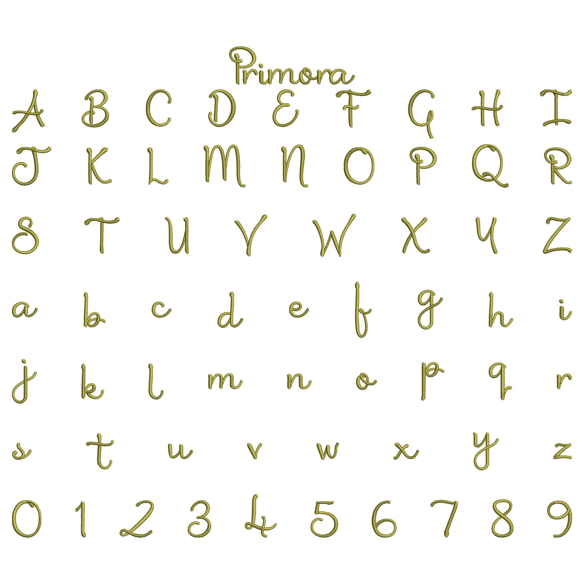 Mini In Cursive BX Mini Cursive Machine Embroidery Font, Monogram Script Alphabet ...