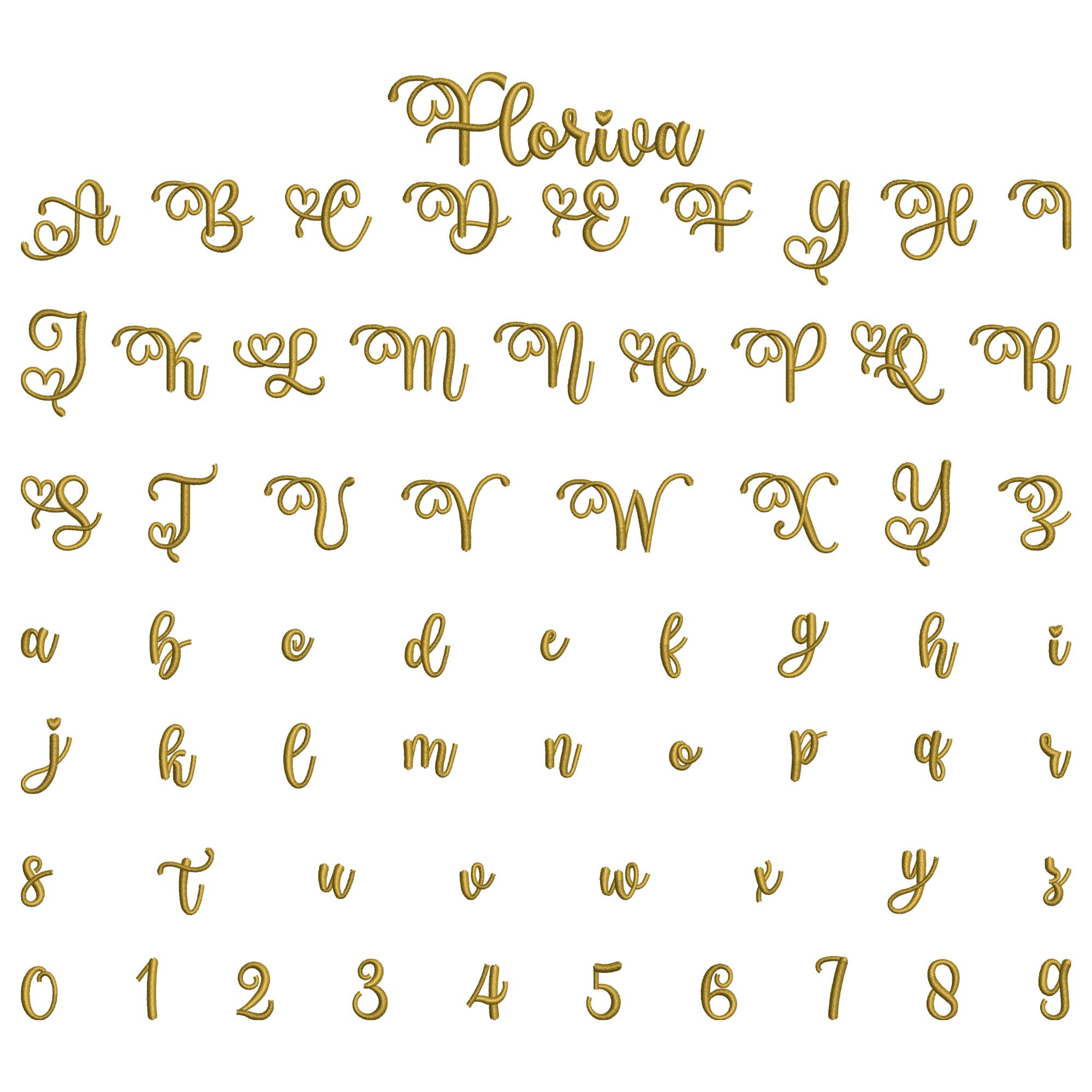 Mini Script Letters BX Mini Cursive Machine Embroidery Font, Monogram Script Alphabet ...