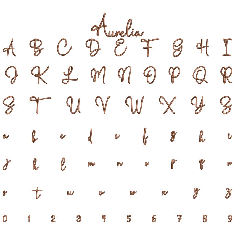 Mini Script Letters BX Mini Cursive Machine Embroidery Font, Monogram Script Alphabet ...
