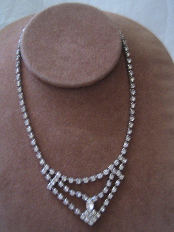 Vintage Rhinestone Choker