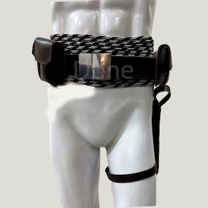 Book of Boba Fett Leather Belt | Mandalorian Inspired by Star Wars Cosplay Belt with Holster, Girth & Pouches | Genuine Leather Accessory.
