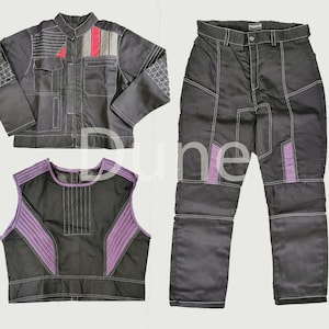 Bo-Katan Kryze Mandalorian Flight Suit | Custom Sci-Fi Bounty Hunter Cosplay Outfit | Inspired by Star Wars Black Costume.