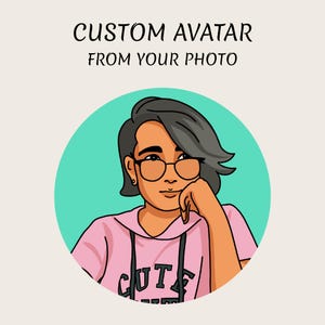 Custom Cartoon Avatar from Your Photo | Digital Portrait Illustration for Profile, Social Media & Gifts
