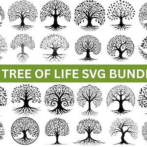 Tree of Life SVG Design Bundle,Tree of life Clipart,Tree of life Svg cut files for Cricut,Family Tree,Instant Download,Cricut Designs