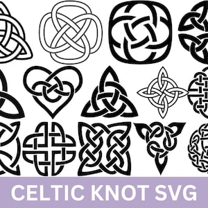 Celtic Knot SVG Bundle: Clover, Crosses, Intricate Designs (Digital Download)