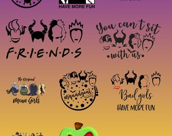 Arte de villanos de chicas malas: archivos PNG, SVG y JPG