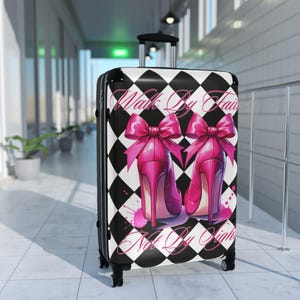 Fashionista Luggage, Stylish Carry-On Suitcase for Travel, Chic Gift for Her, Girls Getaway, Trendy Baggage, Holiday Travel Essentials