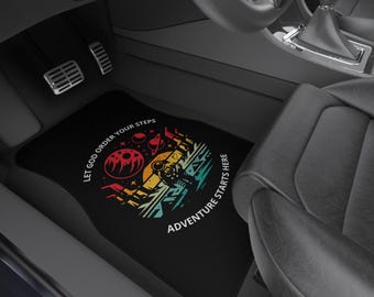 Let God Order Your Steps Adventure Car Mats | Set of 4