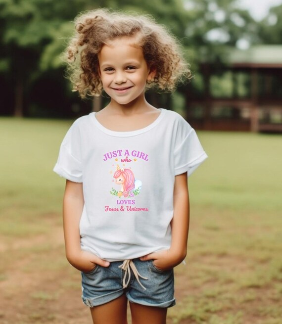 Abbigliamento Bambina Maglietta Con Unicorno Maglietta Per Bambini