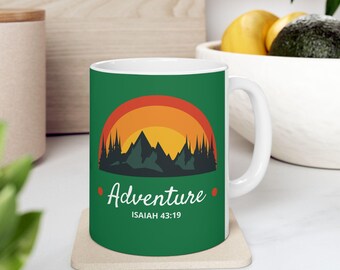 Sunset Forest Adventure Mug | Ceramic Coffee Cup