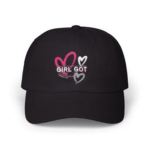 Heart Embroidered Cap, Casual Hat, Summer Accessory, Gift for Her, Everyday Style, Adjustable Cap for Women
