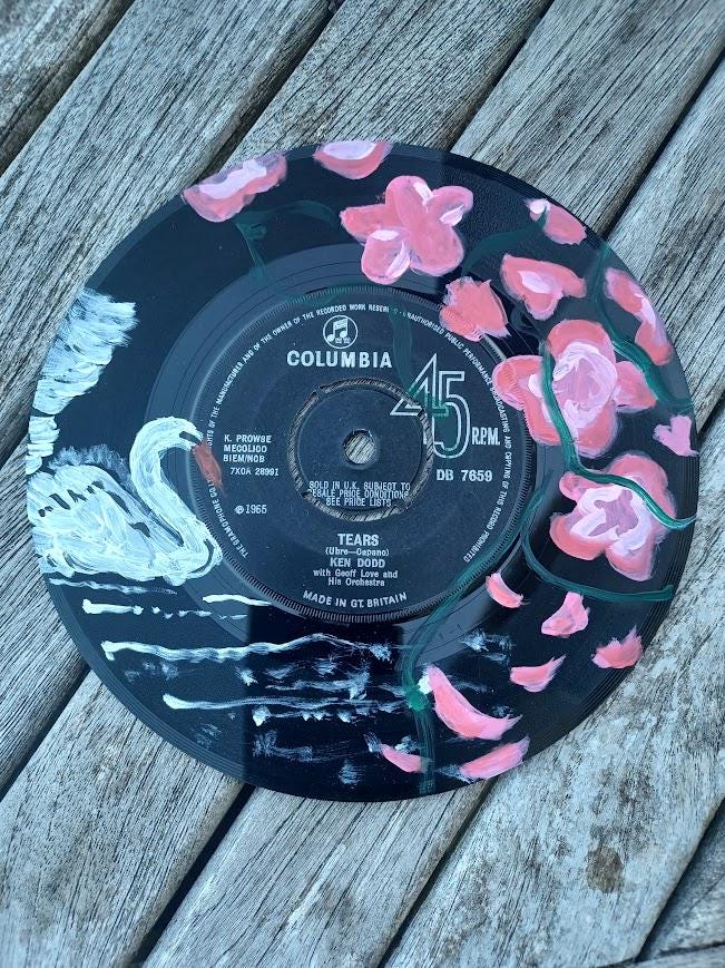 7 Inch Painted Vinyl - Etsy