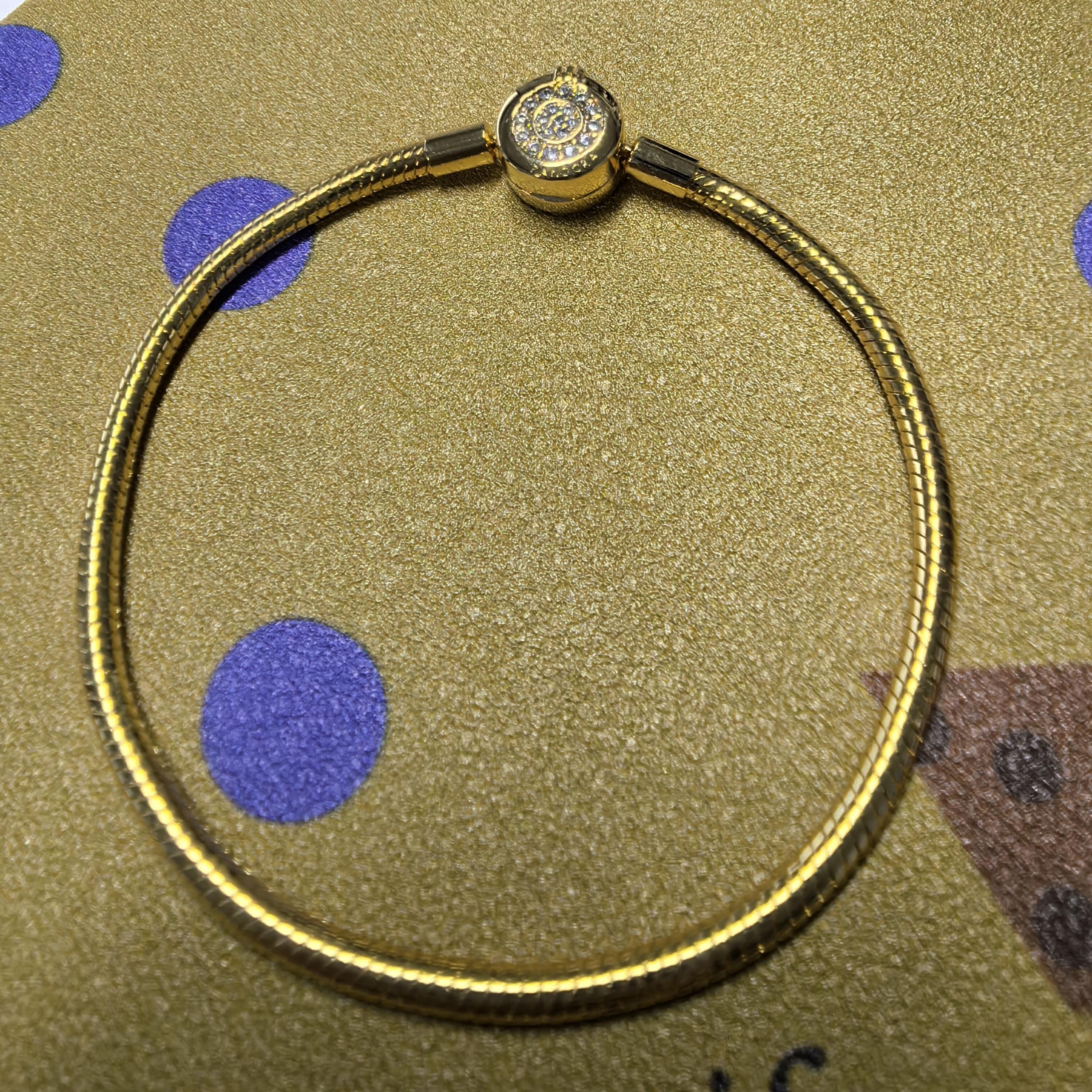 Pandora bracelet gold - Etsy 日本