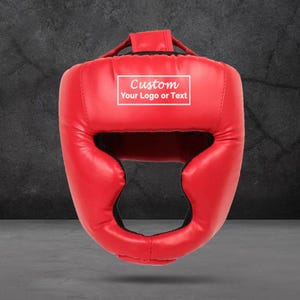 Customized Boxing Head Guard – Padded Headgear for Sparring, MMA, Muay Thai, Kickboxing – Protective Head Guard for Men & Women