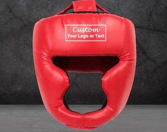 Customized Boxing Head Guard – Padded Headgear for Sparring, MMA, Muay Thai, Kickboxing – Protective Head Guard for Men & Women