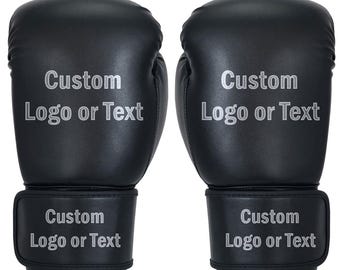 Customized Boxing Gloves - Adult, Youth, & Kids - Personalized with Custom Name or Logo (Print or Embroidery)