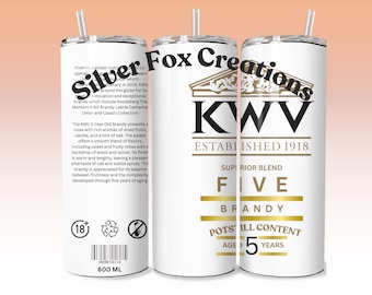 KWV Brandy 20 oz Tumbler Digital Design BUNDLE