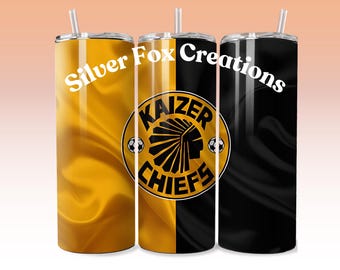 Kaizer Chiefs 20 oz Tumbler Digital Design BUNDLE