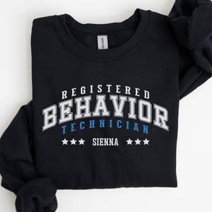 Hoodie geregistreerd gedragstechnicus, RBT's, cadeau gedragstechnicus, ABA Therapy-kleding, RBT-sweater, gepersonaliseerd RBT-shirt, S106