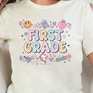 First Grade Teacher Shirt, Pre K Teacher Tee, 1st Grade Teacher Tee, First Grade TShirt, Elementary School, Teaching Shirt, V005