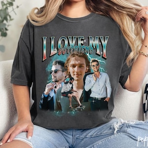Ich liebe meinen Freund Shirt, benutzerdefinierte Bootleg Rap T-Shirt, ich liebe meinen Freund Shirt, Paare Shirts, personalisierbar, ich liebe meinen Freund, Freundgeschenk, V309