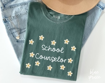 Comfort Colors® Schul Counselor Shirt, Schulcoaching Geschenke, Mentale Gesundheit Shirts, Counselor School T-Shirt, Schultherapeut Shirt, V002