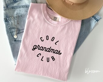 Chemise cool grand-mère club, chemise fête des mères, meilleure chemise grand-mère, chemise cool grand-mère, chemise grand-mère, cadeau des petits-enfants, t-shirt grands-parents, V328