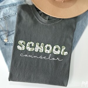 Comfort Colors® School Counselor Shirt, School Counseling Gifts, Mental Health School Shirts, Counselor School, School Therapist Shirts V082