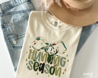 Comfort Colors® Camo Shirt, Camouflage Shirt, Deer Hunting Shirt, Duck Season Shirt, Camo Shirt, Hunting Lover Gift, V669