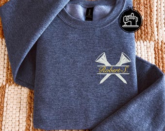 Sweatshirt ras du cou brodé golf personnalisé, pull joueur de golf, pull putt de golf, Y042