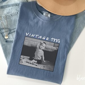 Personalized 30th Birthday Shirt, Vintage 1995, Custom Photo Unisex Comfort Colors Shirt, 30th Birthday Gift, 40th Birthday Gift, V364
