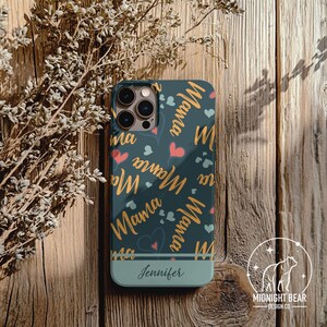 Mama Phone Case, Hearts Tough Case, Protective Cover, Mothers day gift, Gift for Her, Personalized Phone case, iPhone, Samsung, Mother gifts