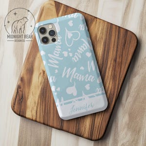 Mama Phone Case, Hearts Tough Case, Protective Cover, Mothers day gift, Gift for Her, Personalized Phone case, iPhone, Samsung, Mother gifts