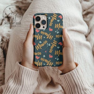 Mama Phone Case, Hearts Tough Case, Protective Cover, Mothers day gift, Gift for Her, Personalized Phone case, iPhone, Samsung, Mother Gifts