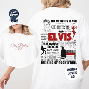Elvis Presley Shirt, Elvis Presley Sweatshirt, Gift for Elvis Presley Fan, Elvis Presley Vintage Merch, Rock And Roll Tee, Elvis Lovers