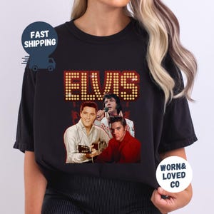 Elvis Presley Shirt, Elvis T-Shirt, Elvis Presley Merch, Elvis Presley Retro Sweatshirt, Gift for Elvis Presley Fan, King Rock and Roll Tee