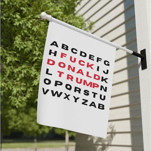 Anti Trump Garden Banner Flag, Subtle F*ck Trump Garden Sign, Anti Maga Garden and House Sign, Democrat Garden Flag, Social Activist Flag