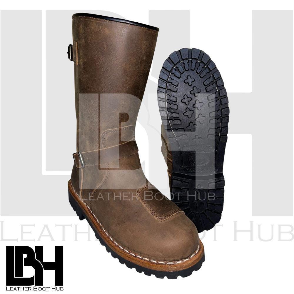 Bottines Cowboy Homme à Bout Pointu - Fermeture Éclair, Taille UK 7 à 12 (EU 40-46), Neuf