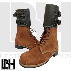 Handmade Leather Boot, Boot, Men Boot, Double Buckles M43 Service Boot With Rubber Sole, Leather Ankle Boot, Combat Boot, Fashion Boots,