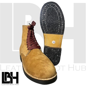 Handmade Vintage US Army Combat Boots –Roughout Leather Ankle Combat Boots –  Military Footwear with Rubber Sole, Army Boot, Unisex Boot.