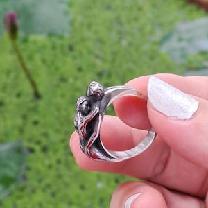 Liebende Umarmungsring, Anlaufbeständiger Schmuck, Umarmendes Liebespaar-Design, Paar-Umarmungsring, Romantischer Liebesring