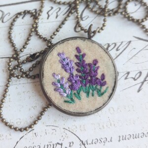 Chunky Geometric Jewelry -#192 Black /& Gold Floral Necklace Purple Botanical Gift Lavender Garden Necklace Red Flower Accessory