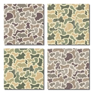 Textured Camouflage Design | Old School Camo | Digital Pattern | Seamless Pattern | Vector Hunting Camouflage | Duck Hunting Background image 2